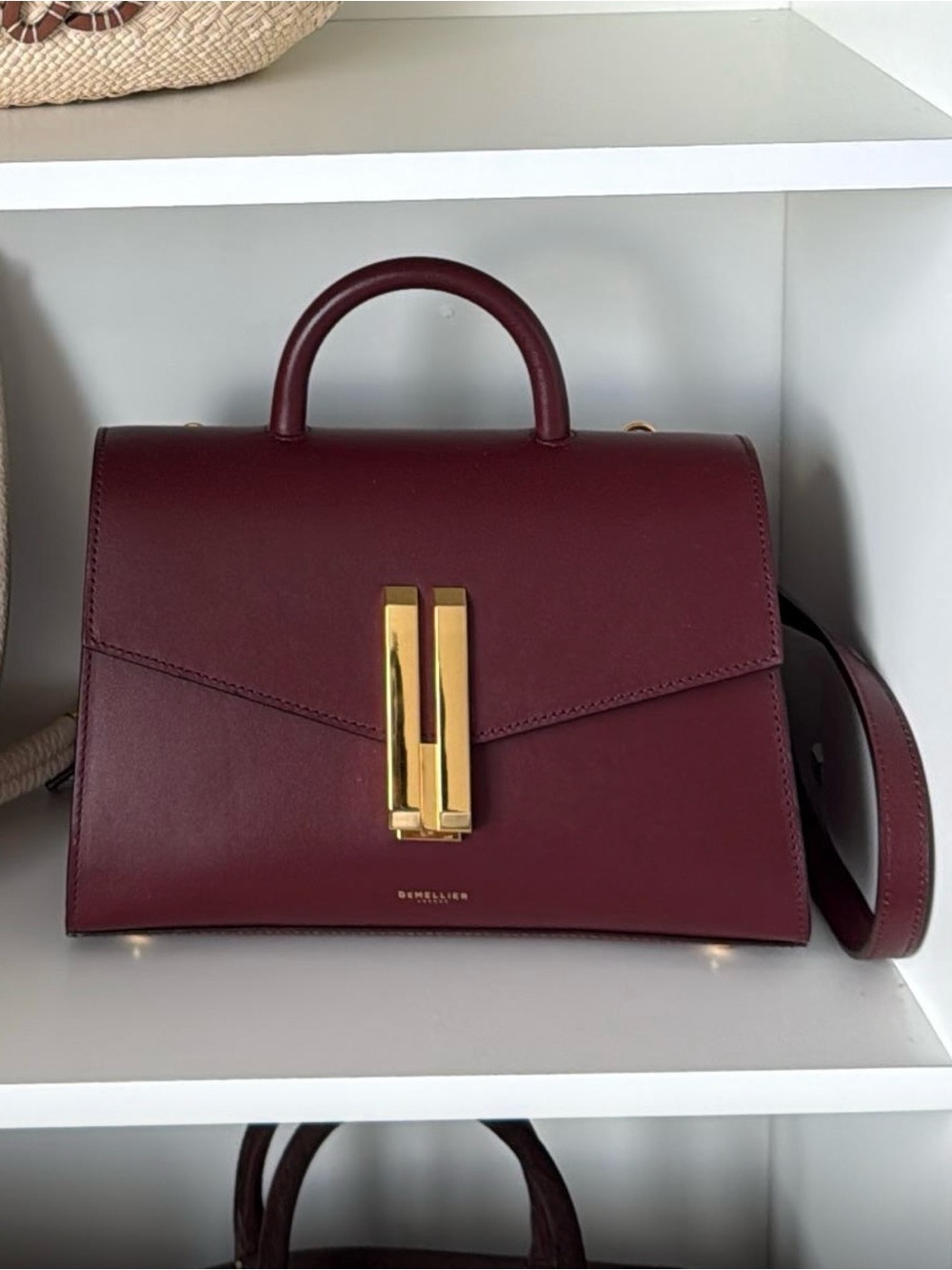 Demellier Midi Montreal Burgundy bag